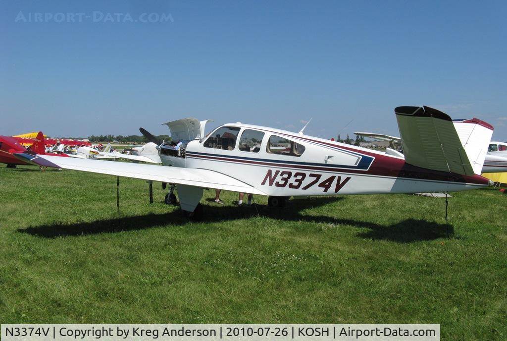N3374V, 1955 Beech F35 Bonanza C/N D-4042, EAA AirVenture 2010