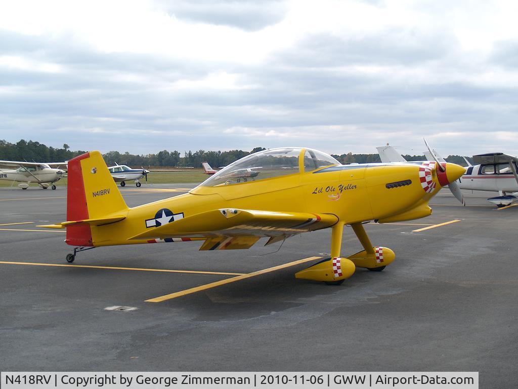 N418RV, 2008 Vans RV-8 C/N 80226, Exhibit - Young Eagles Fly-in @ Goldsboro-Wayne