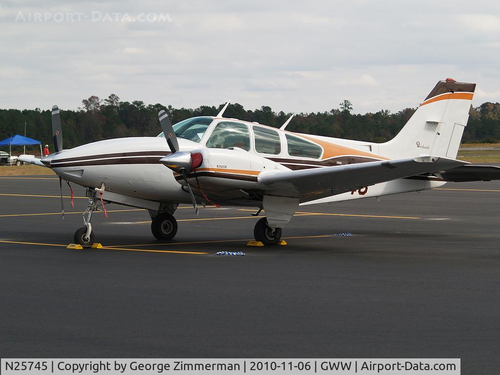 N25745, Beech E-55 Baron C/N TE-949, Exhibit - Young Eagles Fly-in @ Goldsboro-Wayne