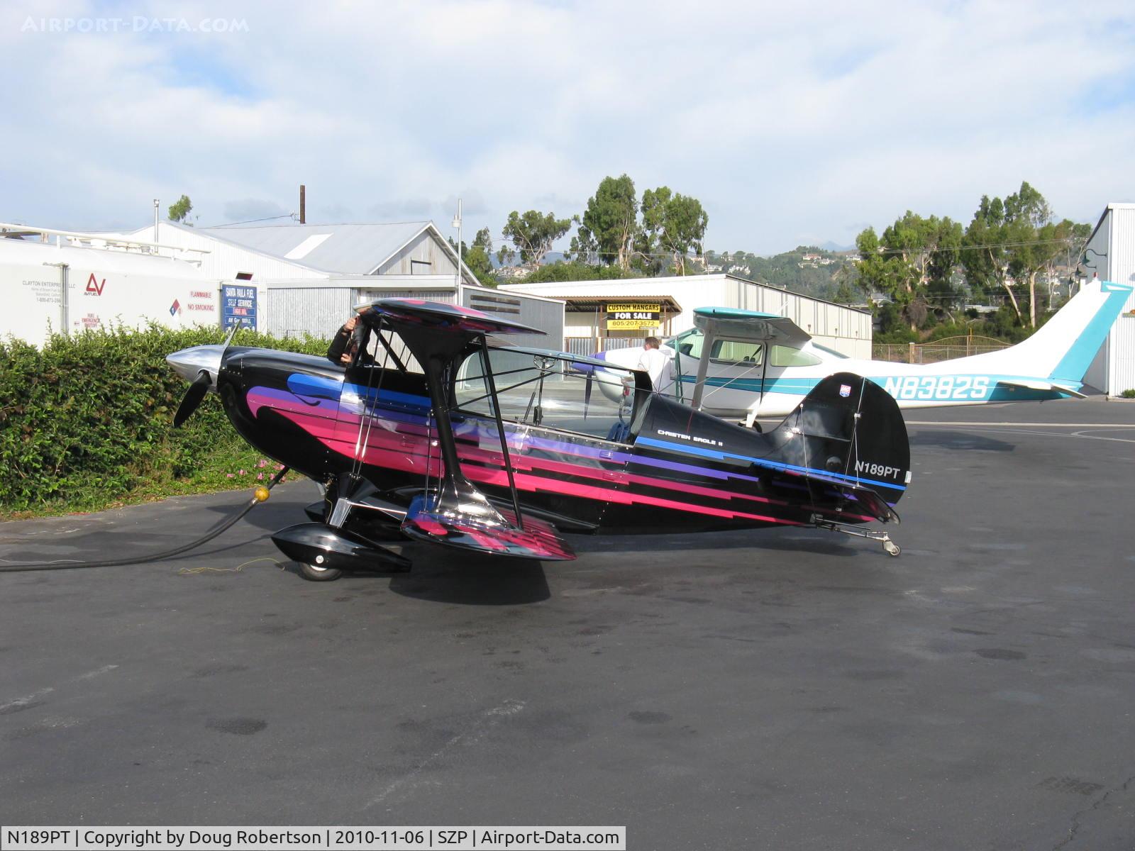 N189PT, 1993 Christen Eagle II C/N CIAGLIA 0001, 1993 Ciaglia/Haines CHRISTEN EAGLE II, Lycoming IO-360 A&C 200 Hp, refueling