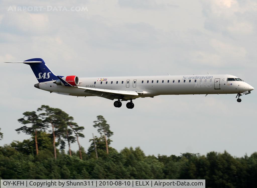 OY-KFH, 2009 Bombardier CRJ-900 (CL-600-2D24) C/N 15240, Landing rwy 24