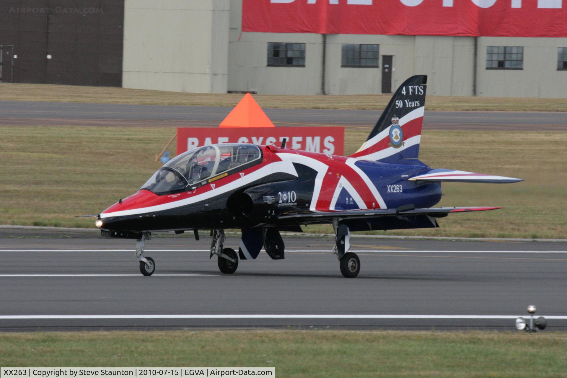 XX263, 1978 Hawker Siddeley Hawk T.1A C/N 099/312099, Taken at the Royal International Air Tattoo 2010