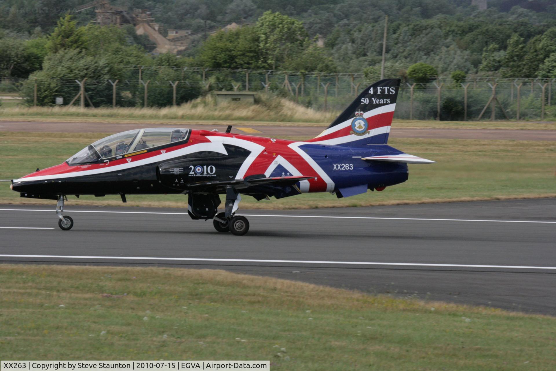 XX263, 1978 Hawker Siddeley Hawk T.1A C/N 099/312099, Taken at the Royal International Air Tattoo 2010