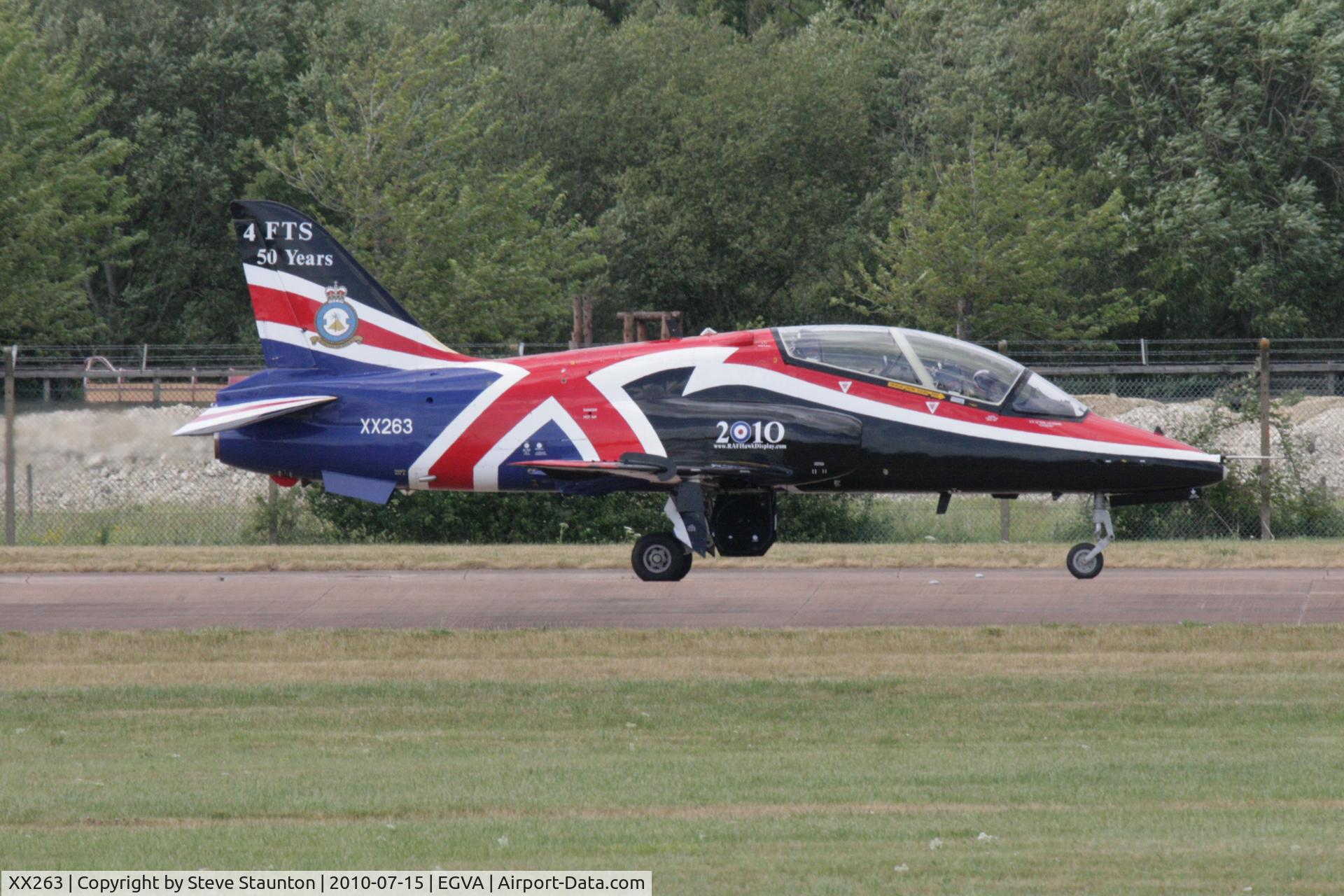 XX263, 1978 Hawker Siddeley Hawk T.1A C/N 099/312099, Taken at the Royal International Air Tattoo 2010