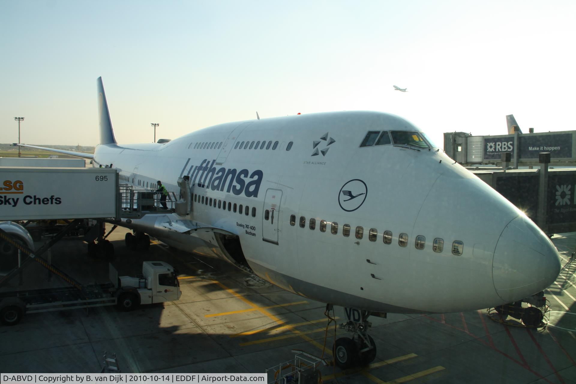 D-ABVD, 1990 Boeing 747-430 C/N 24740, 14-10-2010 @ Frankfurt Airport before traveling to Shanghai