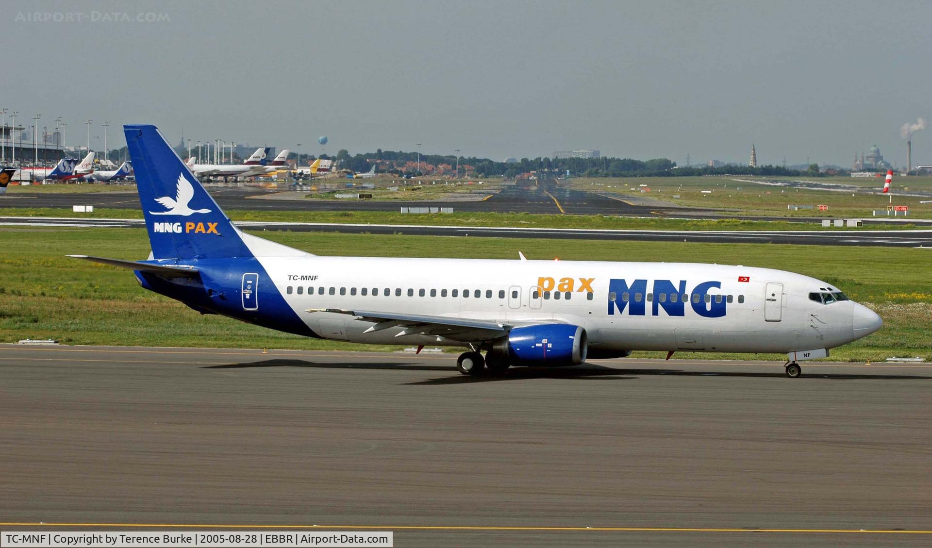 TC-MNF, 1989 Boeing 737-4K5 C/N 24126, Brussels, August 2005 
