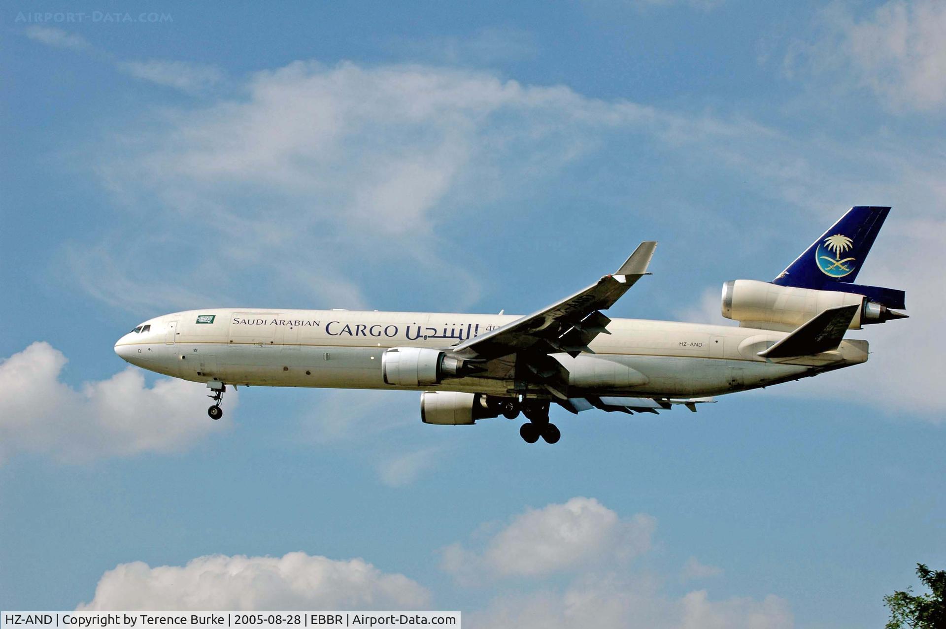 HZ-AND, 1997 McDonnell Douglas MD-11F C/N 48777, Brussels, August 2005 