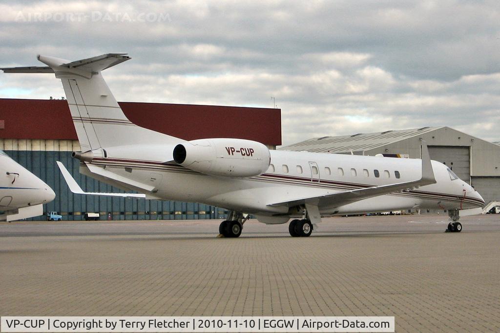 VP-CUP, 2002 Embraer EMB-135BJ Legacy C/N 14500555, Embraer 135BJ at Luton