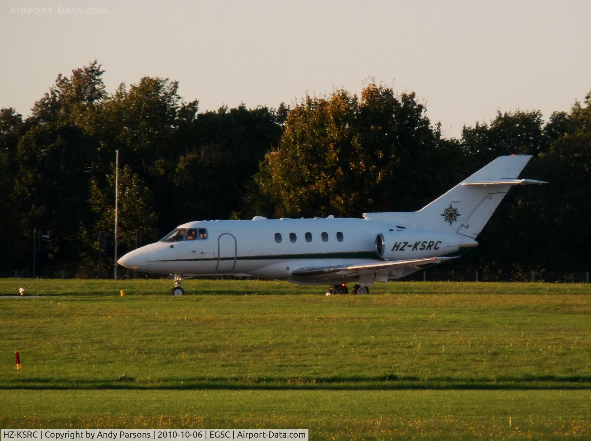 HZ-KSRC, 2000 Raytheon Hawker 800XP C/N 258481, Departing Cambridge
