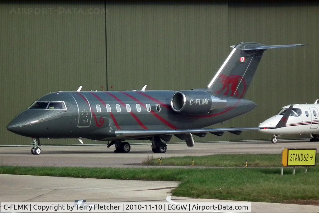 C-FLMK, 2008 Bombardier Challenger 605 (CL-600-2B16) C/N 5786, Canadian Challenger at Luton