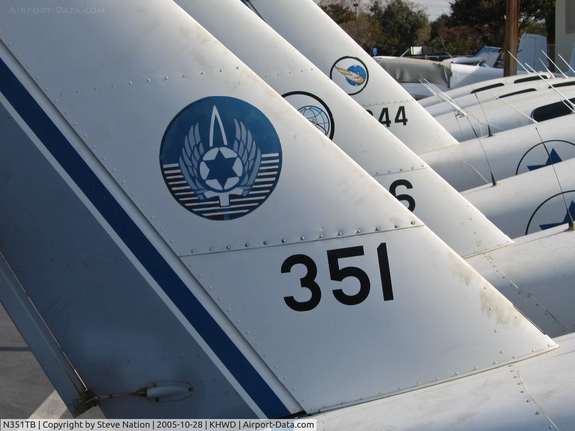 N351TB, 1995 Socata TB-20 Trinidad C/N 1708, ex-Israeli Defence Force 1995 TB-20 Trinidad No. 351 @ Hayward, CA with a dozen other TB-20s for 