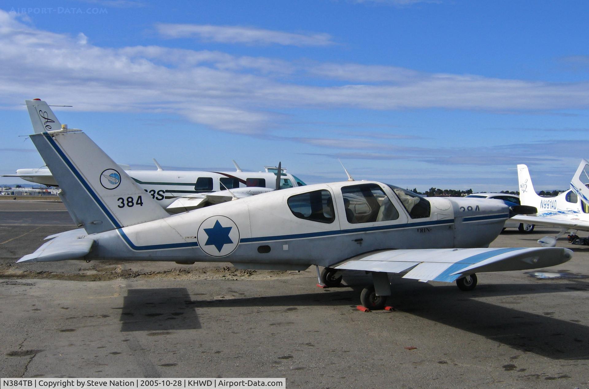 N384TB, 1995 Socata TB-20 Trinidad C/N 1730, ex-Israeli Defence Force 1995 TB-20 Trinidad No. 384 @ Hayward, CA with a dozen other TB-20s for 