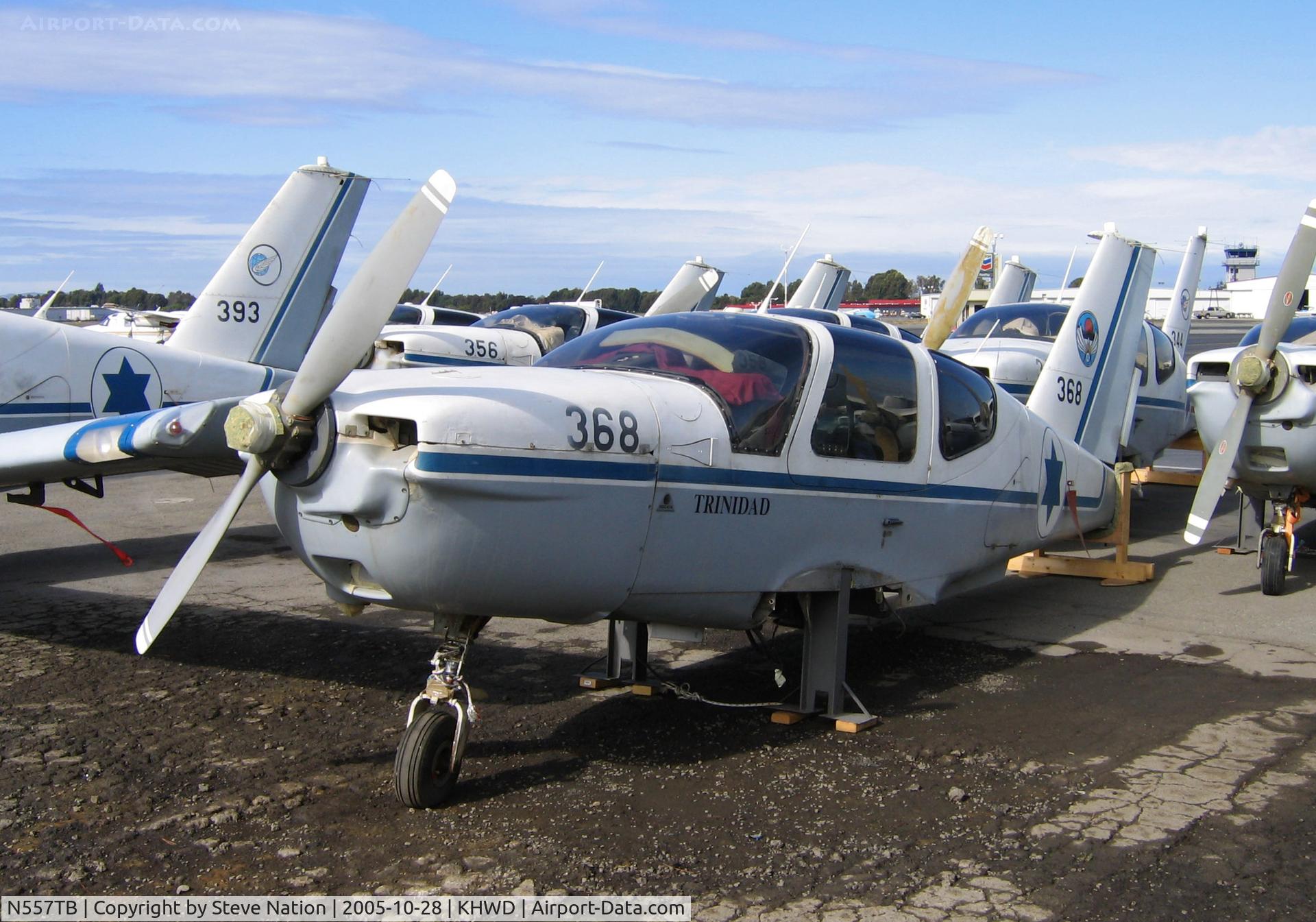 N557TB, Socata TB-20 Trinidad C/N 1726, ex-Israeli Defence Force TB-20 Trinidad No. 350 @ Hayward, CA with a dozen other TB-20s for 