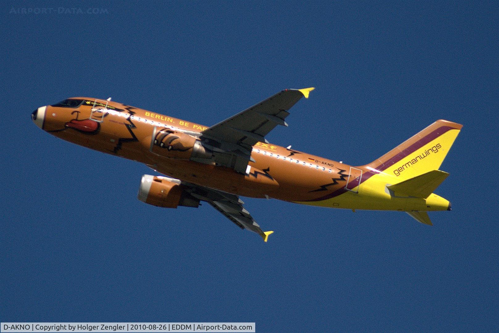 D-AKNO, 1999 Airbus A319-112 C/N 1147, The MUC- SXF shuttle has left Franz-Josef-Strauss-Airport