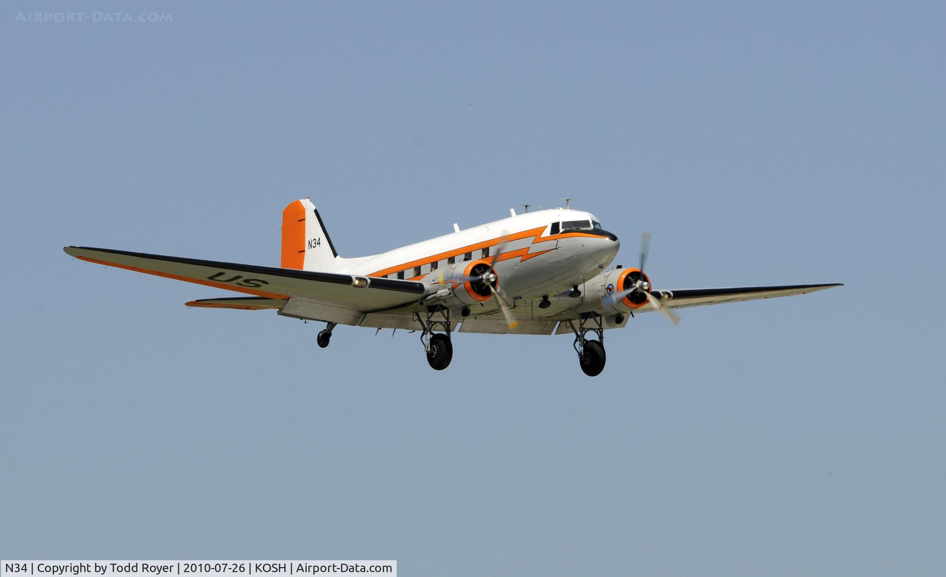N34, 1945 Douglas R4D-7 C/N 33359, EAA AIRVENTURE 2010