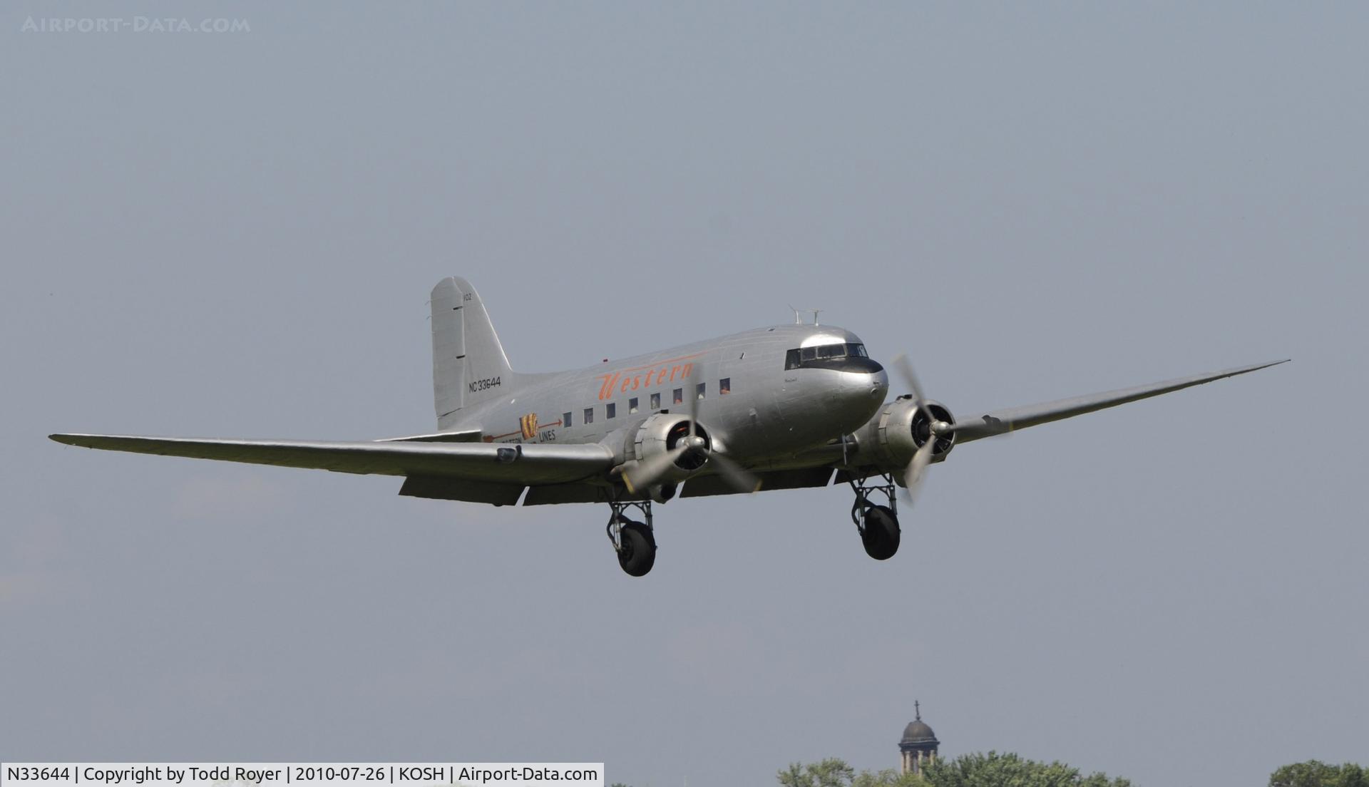 N33644, 1941 Douglas DC-3A-197E C/N 4123, EAA AIRVENTURE 2010