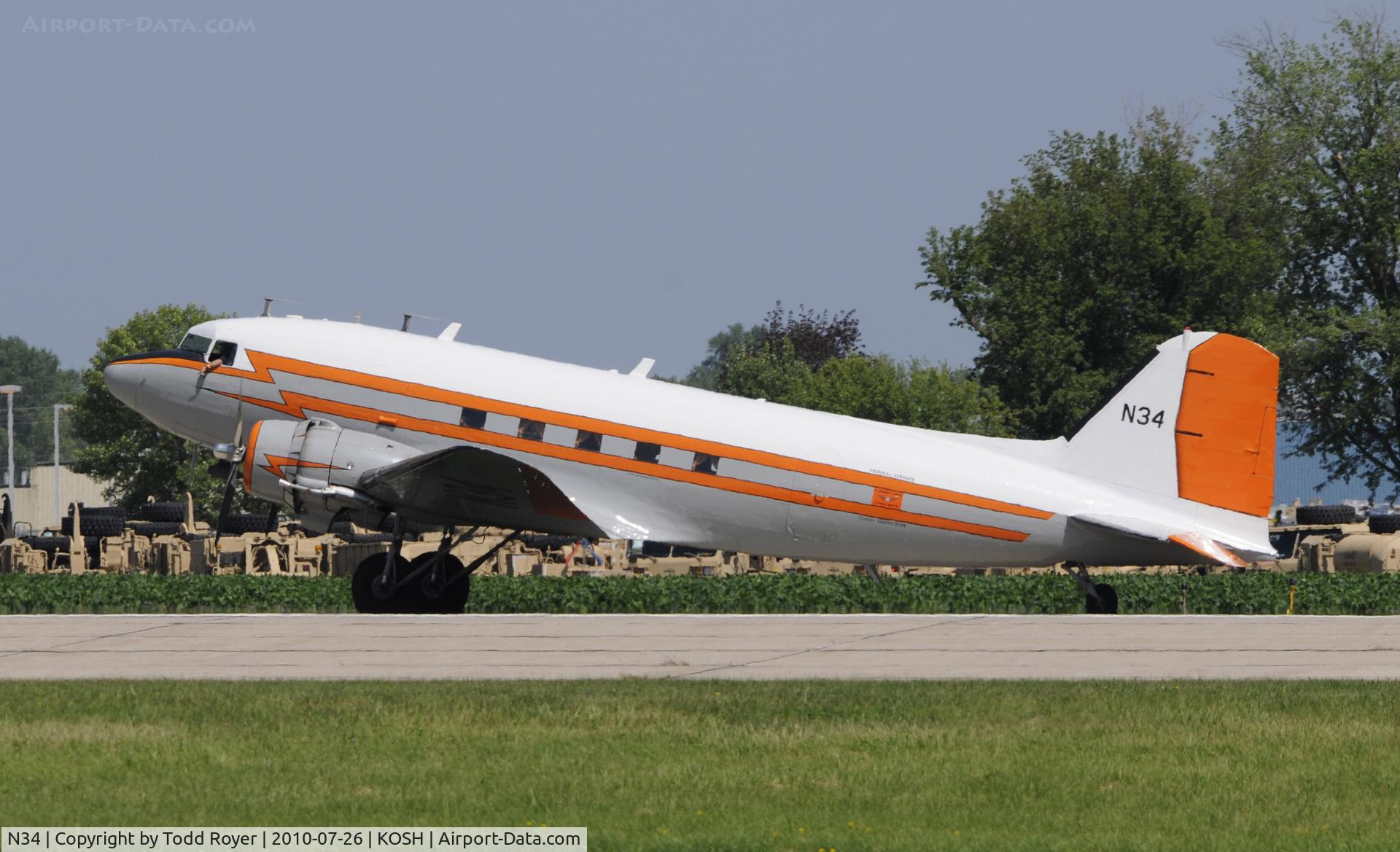 N34, 1945 Douglas R4D-7 C/N 33359, EAA AIRVENTURE 2010
