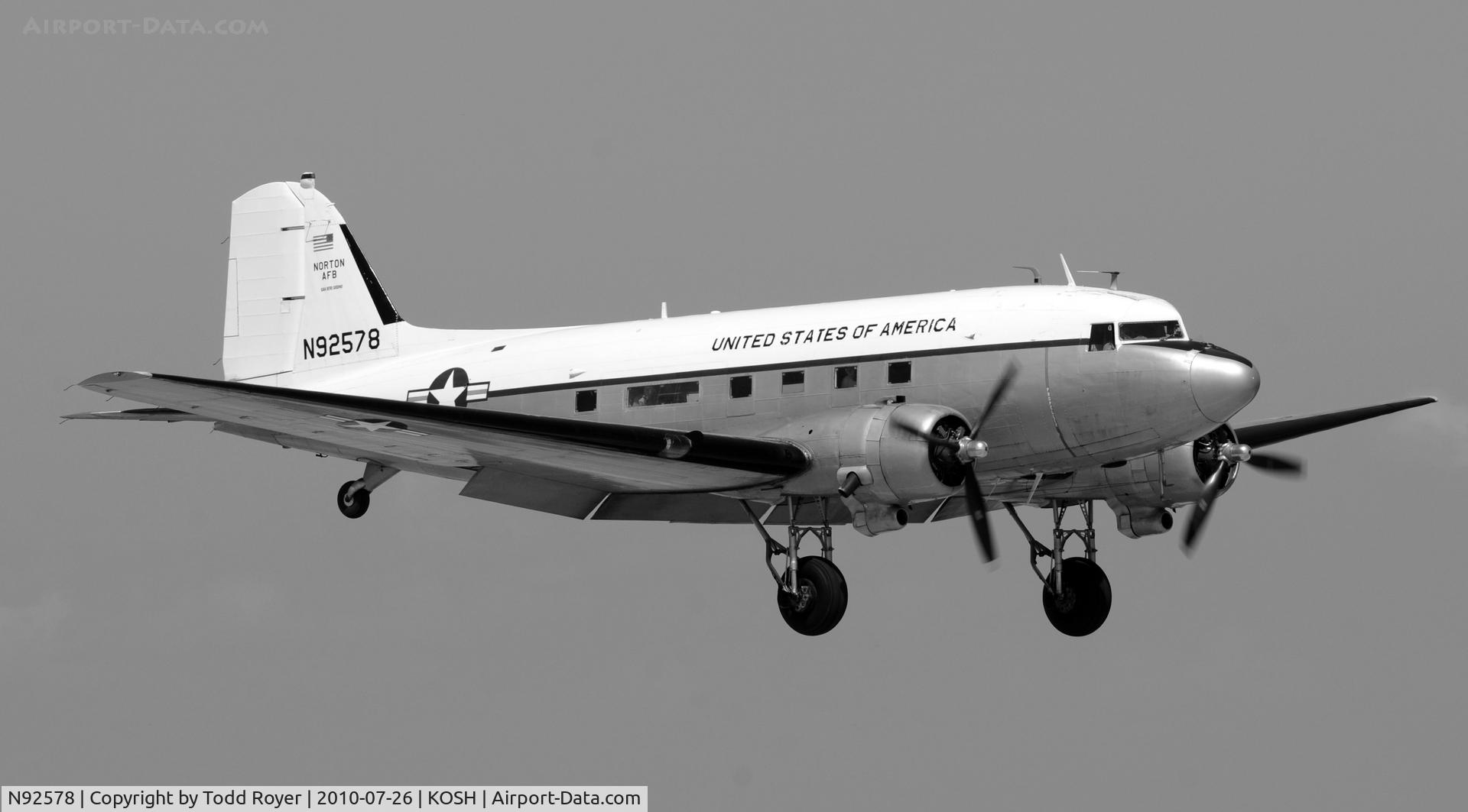 N92578, 1943 Douglas DC3C 1830-94 C/N 9028, EAA AIRVENTURE 2010