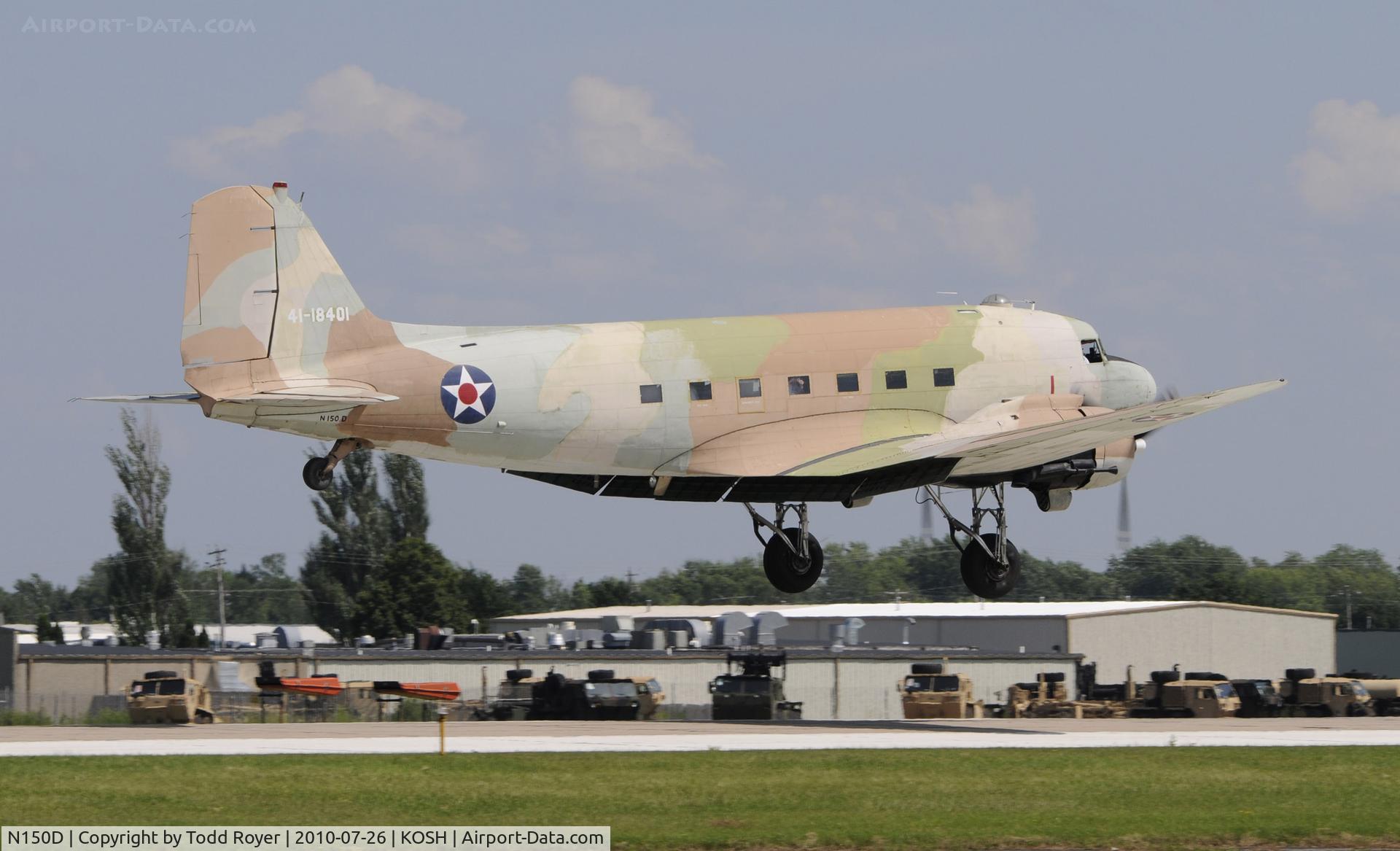 N150D, 1944 Douglas DC3C-S1C3G (C-47A) C/N 20195, EAA AIRVENTURE 2010