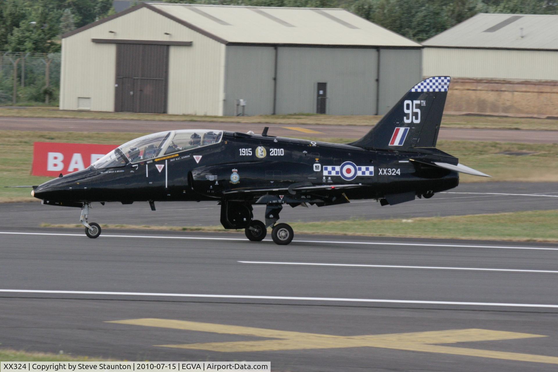 XX324, 1980 Hawker Siddeley Hawk T.1A C/N 168/312149, Taken at the Royal International Air Tattoo 2010