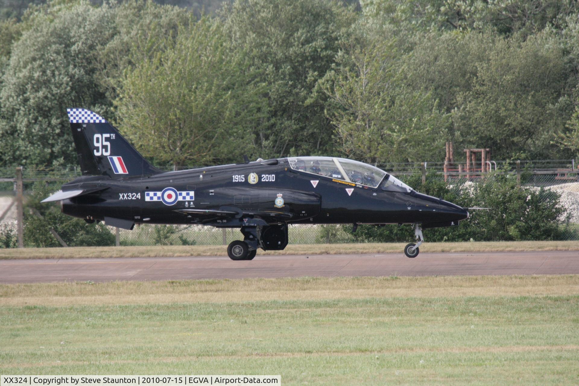 XX324, 1980 Hawker Siddeley Hawk T.1A C/N 168/312149, Taken at the Royal International Air Tattoo 2010