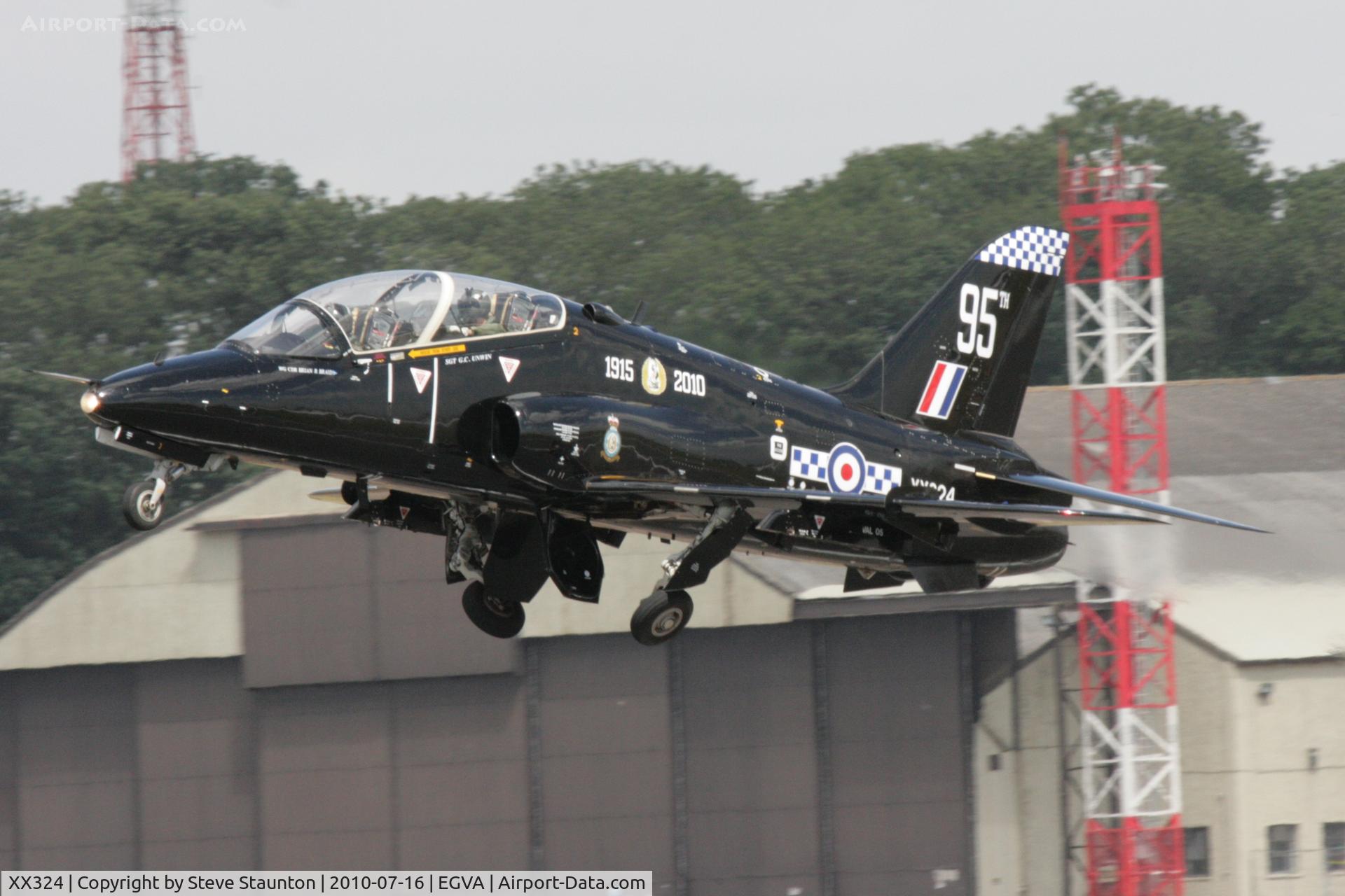 XX324, 1980 Hawker Siddeley Hawk T.1A C/N 168/312149, Taken at the Royal International Air Tattoo 2010