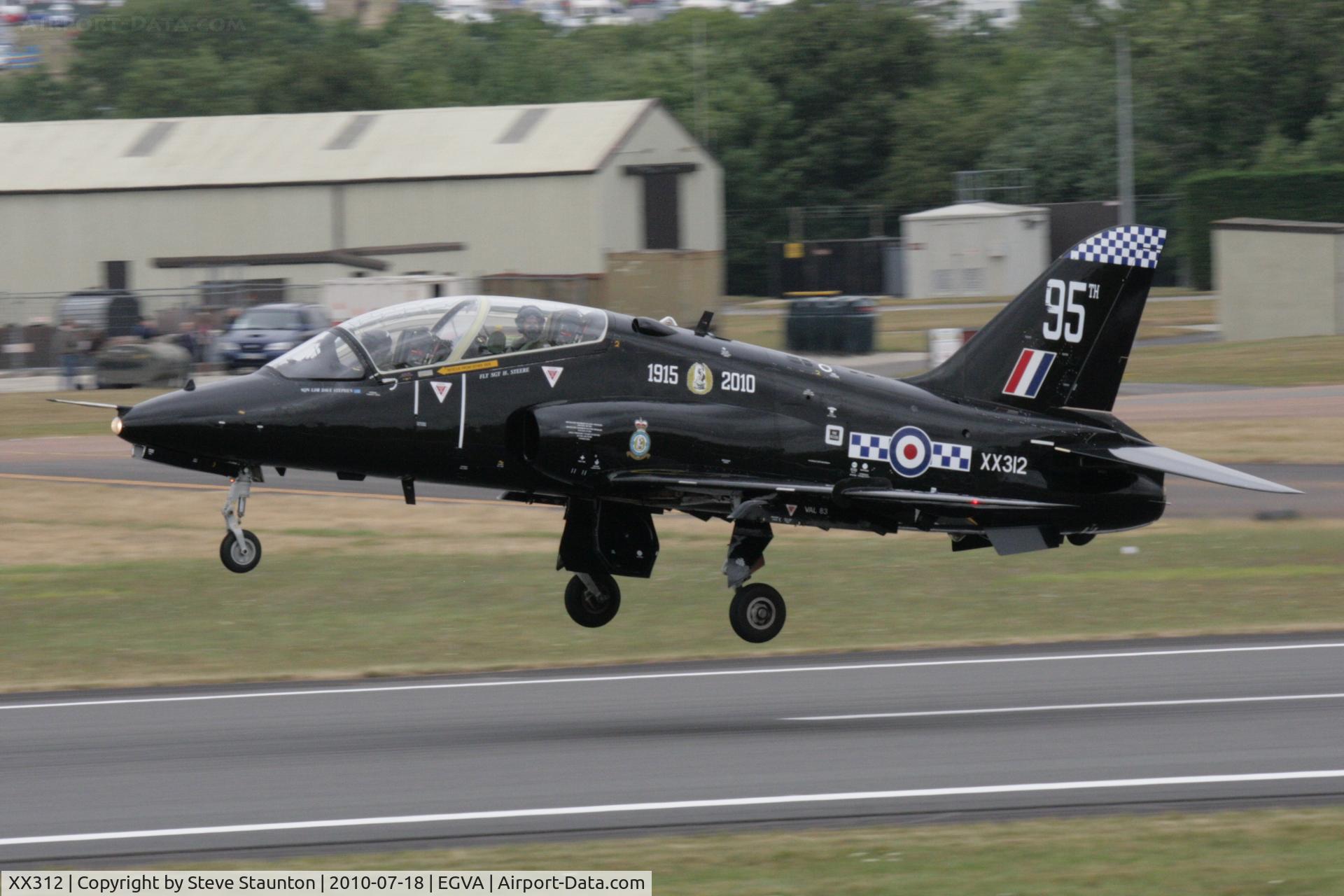XX312, 1980 Hawker Siddeley Hawk T.1W C/N 148/312137, Taken at the Royal International Air Tattoo 2010