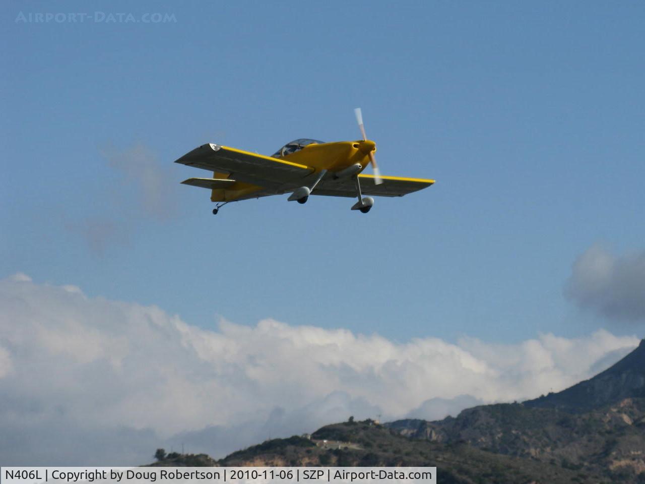 N406L, 2008 Vans RV-6 C/N 936, Provo PROVO 6, Lycoming O-320 160 Hp, takeoff climb Rwy 22