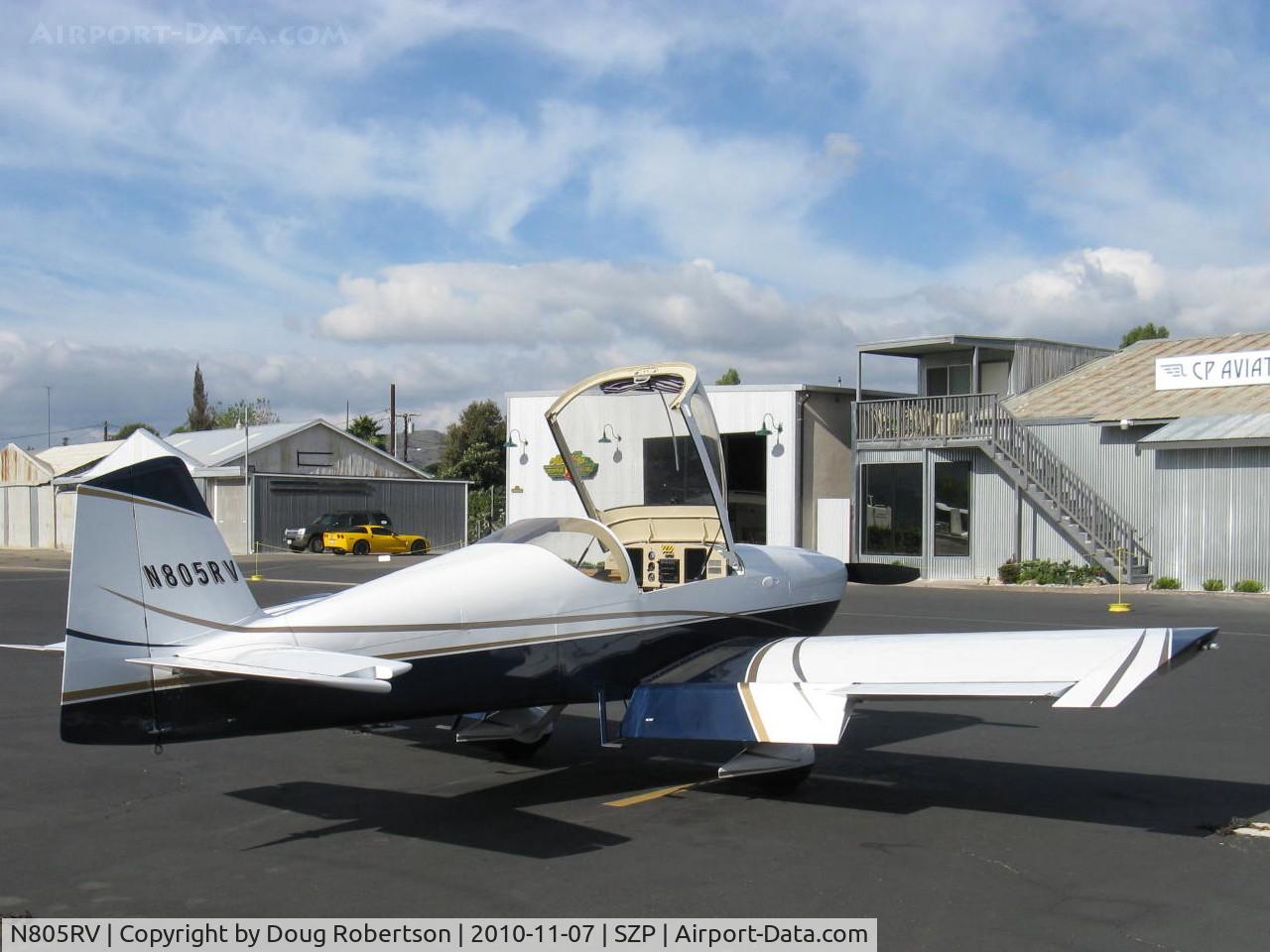 N805RV, 2007 Vans RV-6A C/N 25686, 2007 Dierenfield VAN's RV-6A, Lycoming Aero Sport IO-390-X 210 Hp