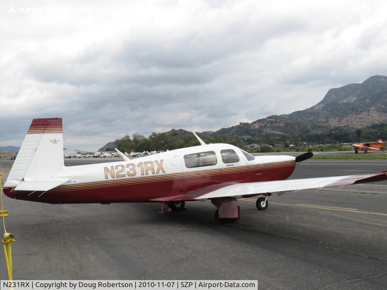 N231RX, 1980 Mooney M20K C/N 25-0305, 1980 Mooney M20K TSE Turbo Special Edition, Continental TSIO-360-GB 6 cylinder turbocharged with Rajay fixed wastegate turbocharger, 75 gallons, 4 place