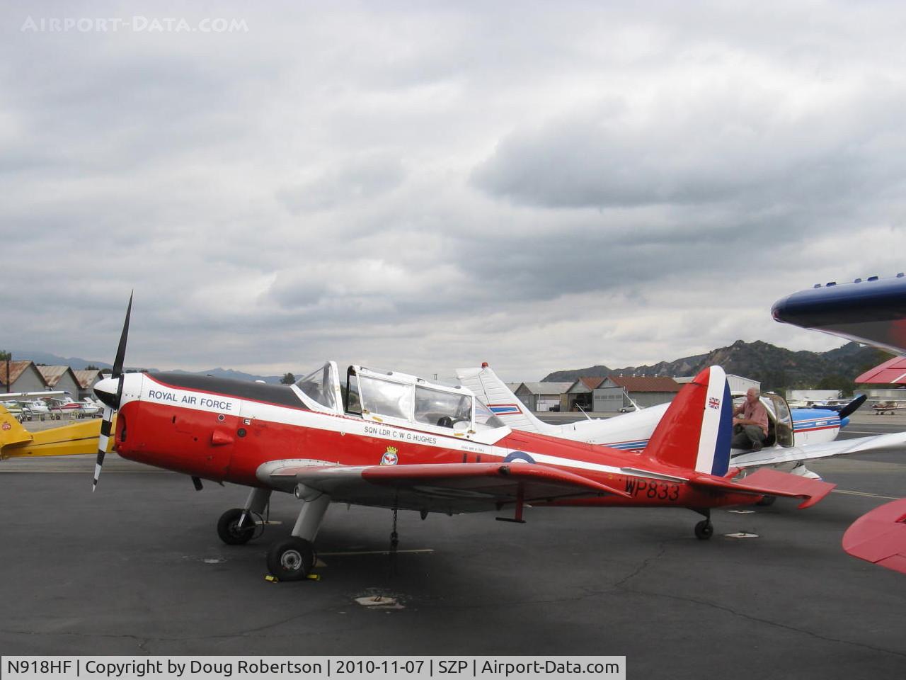 N918HF, 1952 De Havilland DHC-1 Chipmunk T.10 C/N C1/0714, 1952 DeHavilland(C) DHC-1 CHIPMUNK 22, DH Gipsy Major 10 Mk2 145 Hp inverted inline
