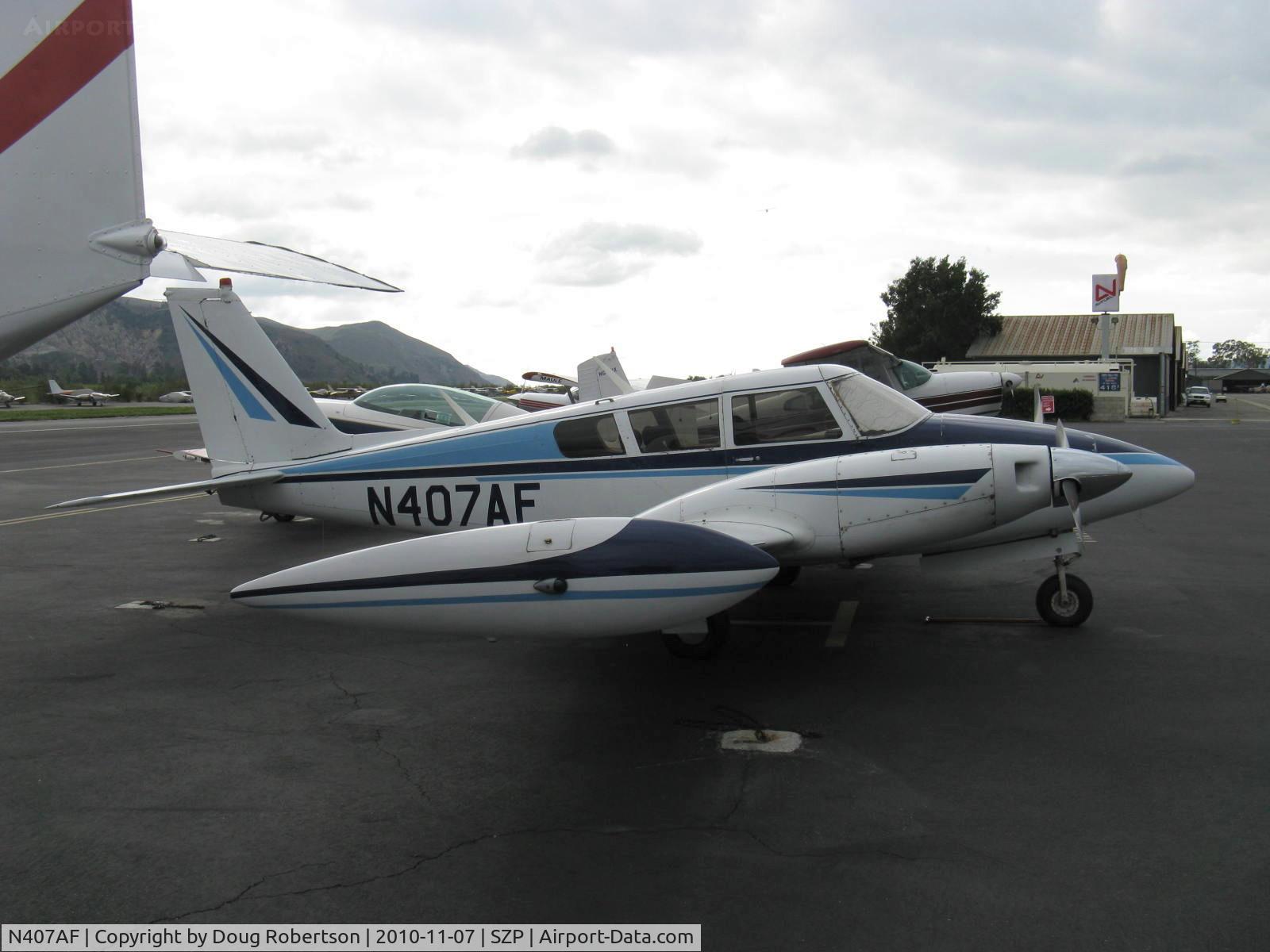N407AF, 1966 Piper PA-30 Twin Comanche Twin Comanche C/N 30-1285, 1966 Piper PA-30 TWIN COMANCHE, two Lycoming O-320s 160 Hp each