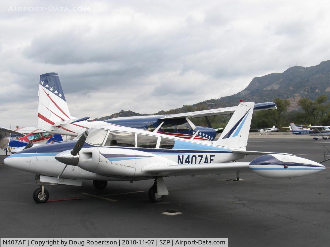 N407AF, 1966 Piper PA-30 Twin Comanche Twin Comanche C/N 30-1285, 1966 Piper PA-30 TWIN COMANCHE, two Lycoming O-320s 160 Hp each