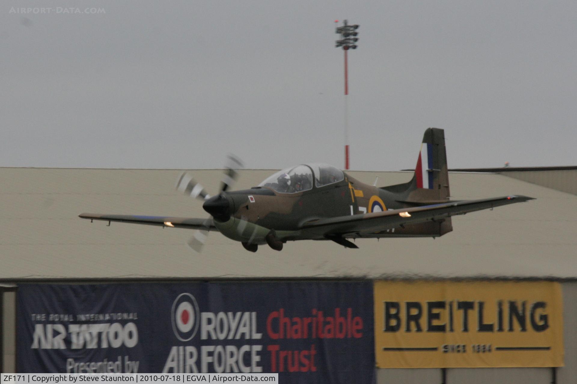 ZF171, 1989 Short S-312 Tucano T1 C/N S023/T23, Taken at the Royal International Air Tattoo 2010