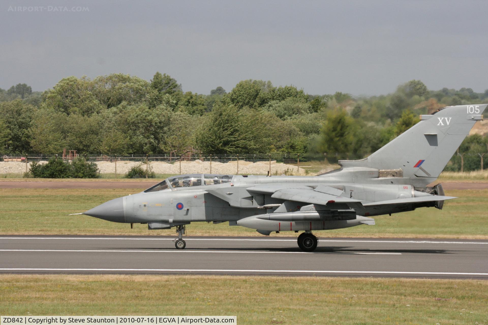 ZD842, 1985 Panavia Tornado GR.4 C/N 423/BT044/3193, Taken at the Royal International Air Tattoo 2010