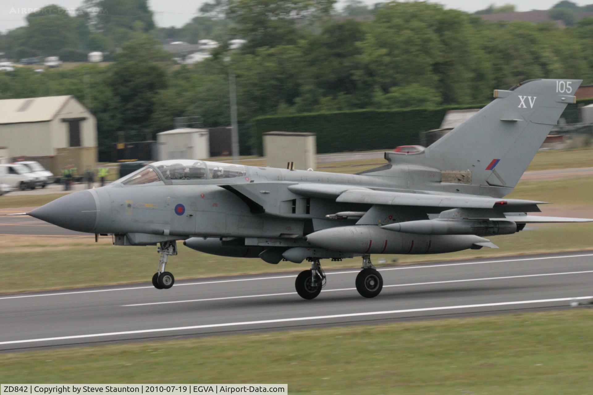 ZD842, 1985 Panavia Tornado GR.4 C/N 423/BT044/3193, Taken at the Royal International Air Tattoo 2010
