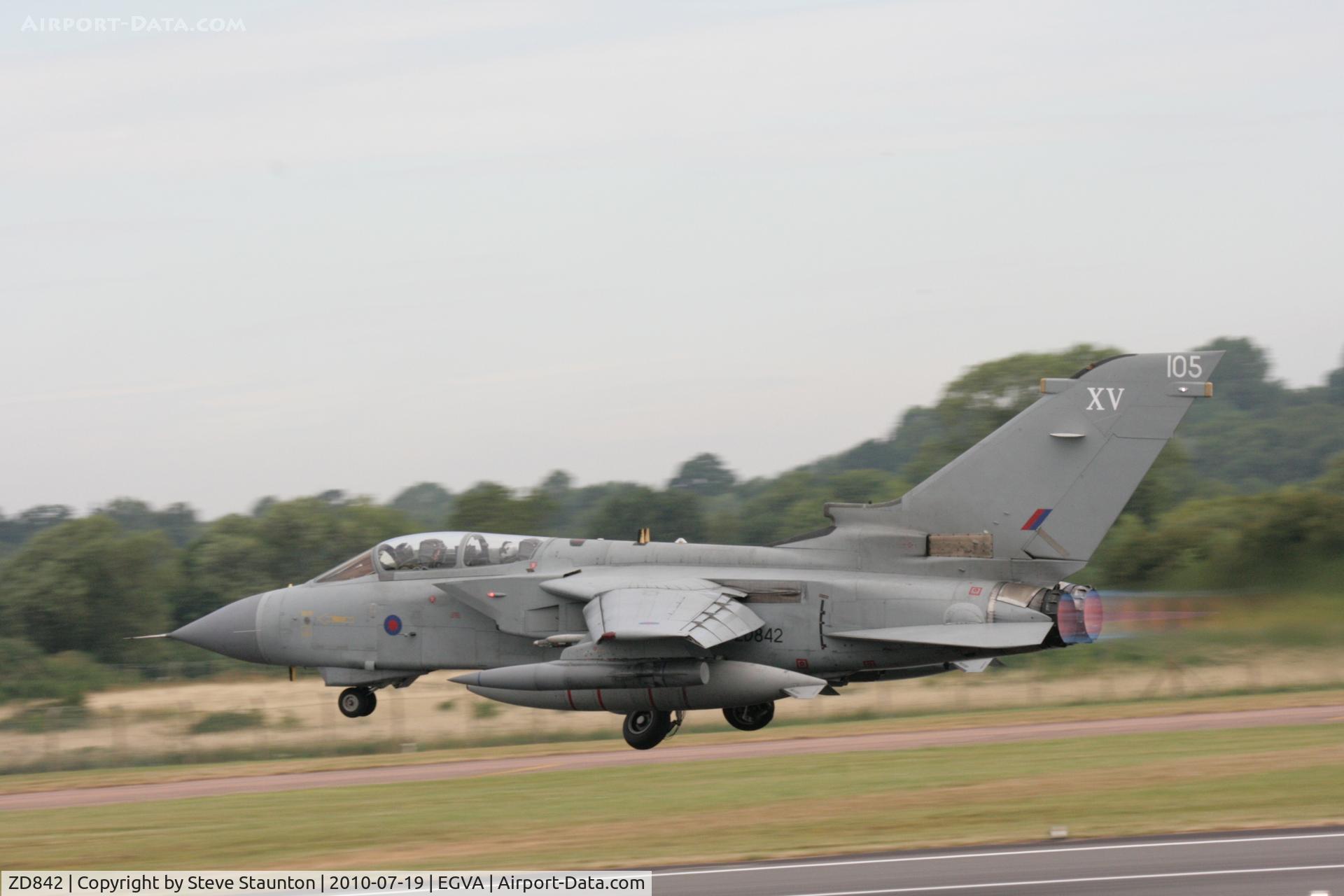 ZD842, 1985 Panavia Tornado GR.4 C/N 423/BT044/3193, Taken at the Royal International Air Tattoo 2010