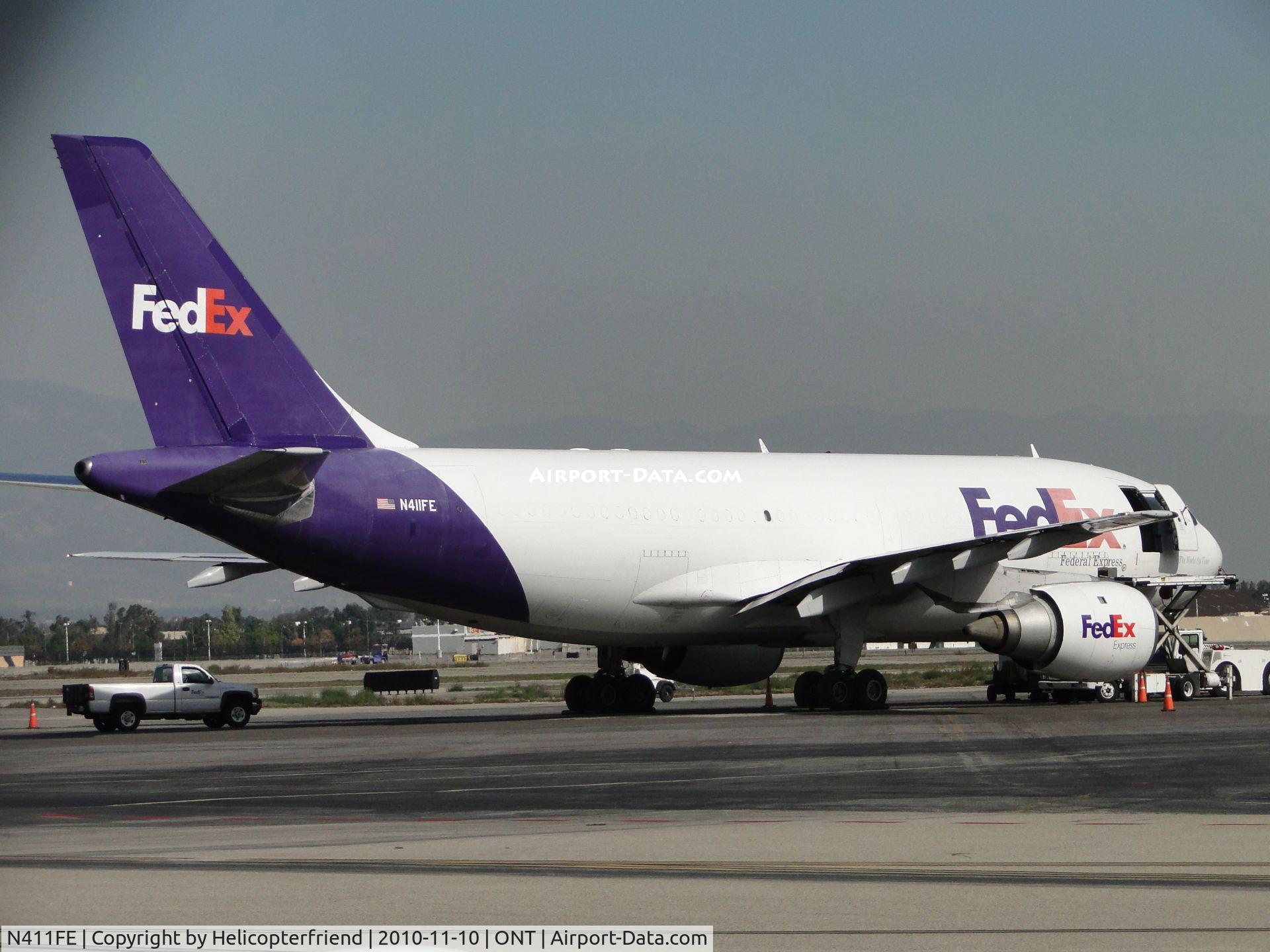 N411FE, 1985 Airbus A310-203 C/N 359, Parked east of the Fed Ex building
