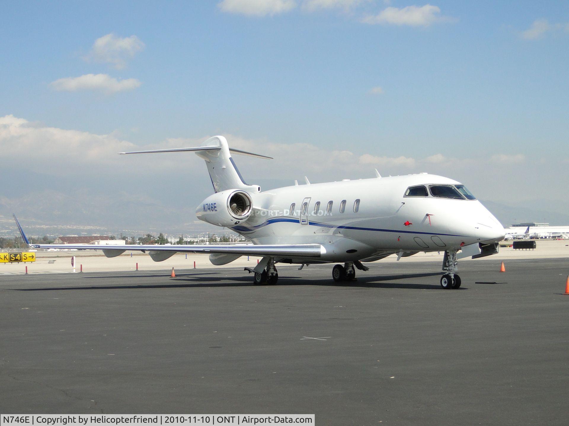 N746E, 2008 Bombardier Challenger 300 (BD-100-1A10) C/N 20207, Parked on the southside