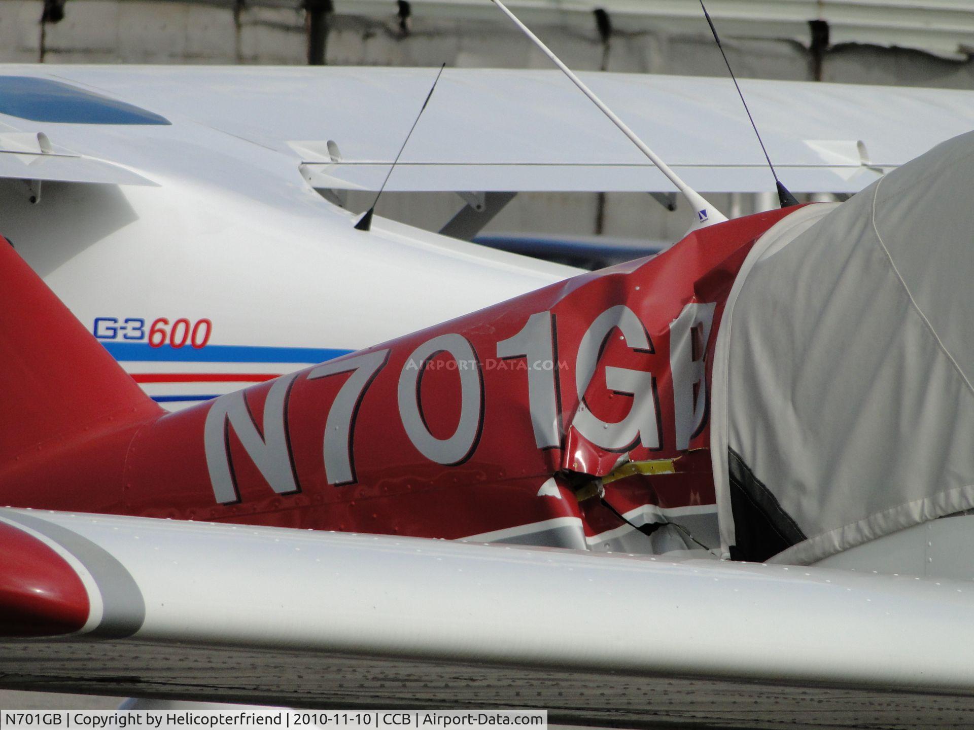 N701GB, 2007 Aero AT-4 LSA C/N AT4-001, Some of the damaged caused by N510PS