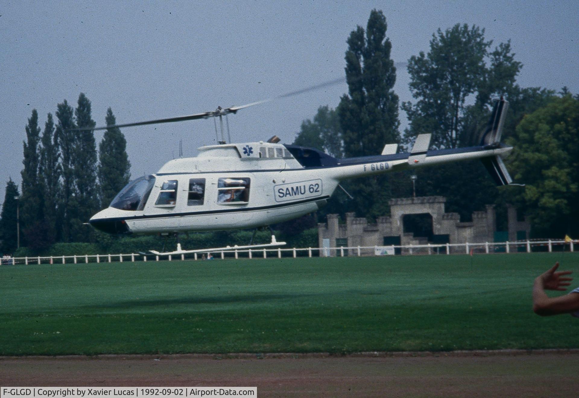 F-GLGD, 1979 Bell 206L-1 LongRanger II C/N 45189, F-GLGD as Medevac Helicopter in the north of France during 1992