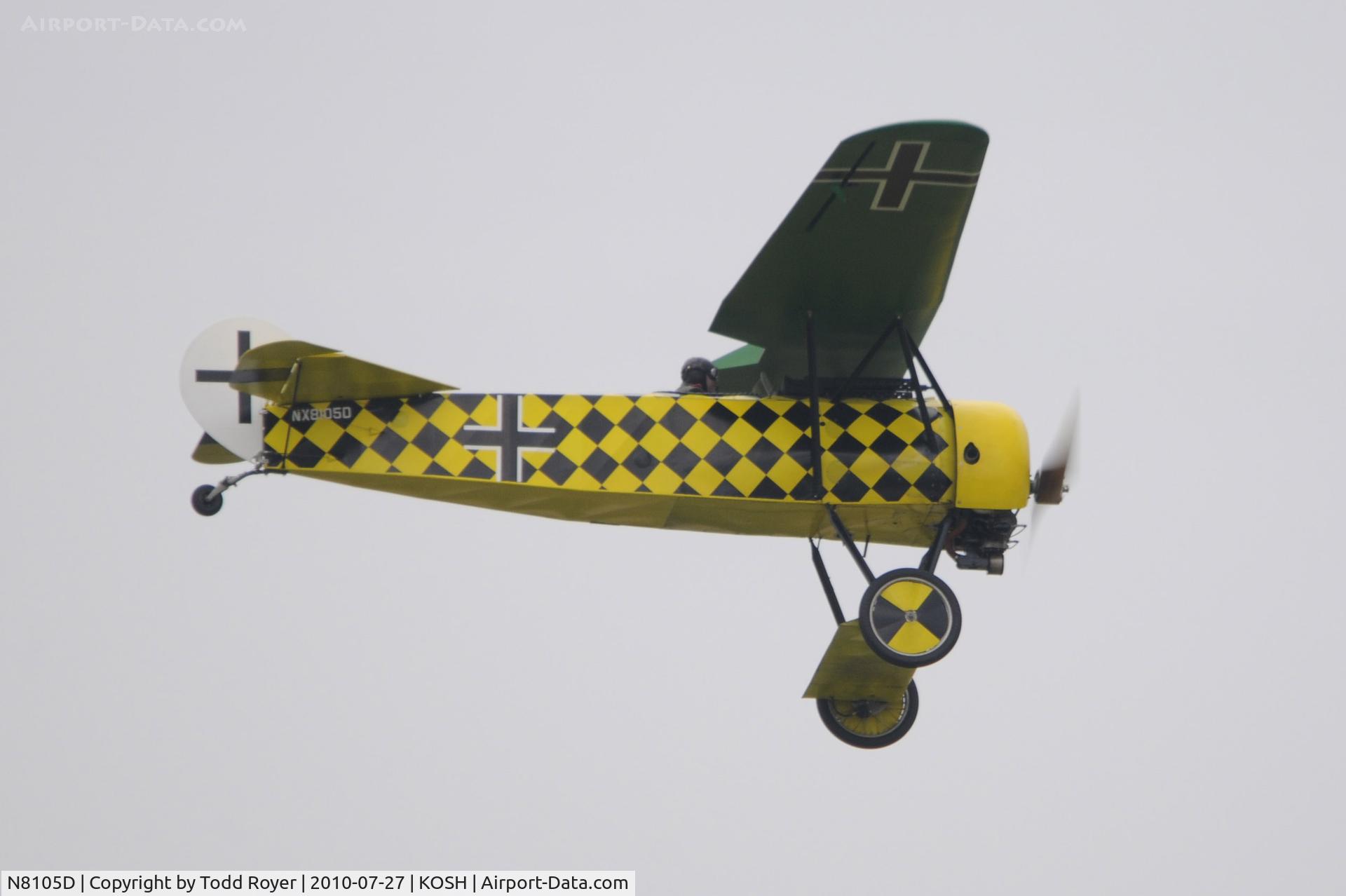 N8105D, 2008 Fokker D-VIII Replica C/N 2790, EAA AIRVENTURE 2010