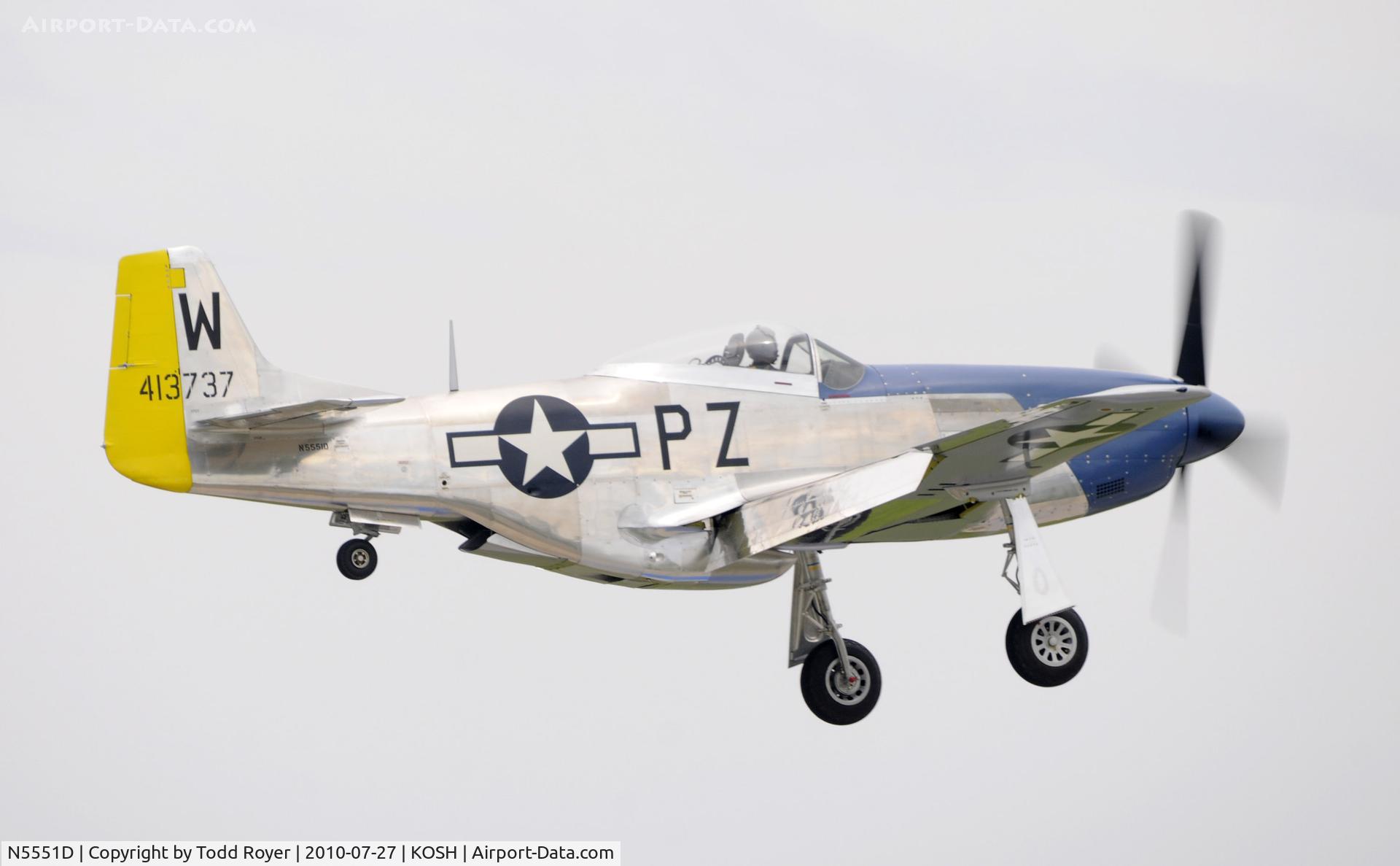 N5551D, North American P-51D Mustang C/N 124-48258 (45-11495), EAA AIRVENTURE 2010
