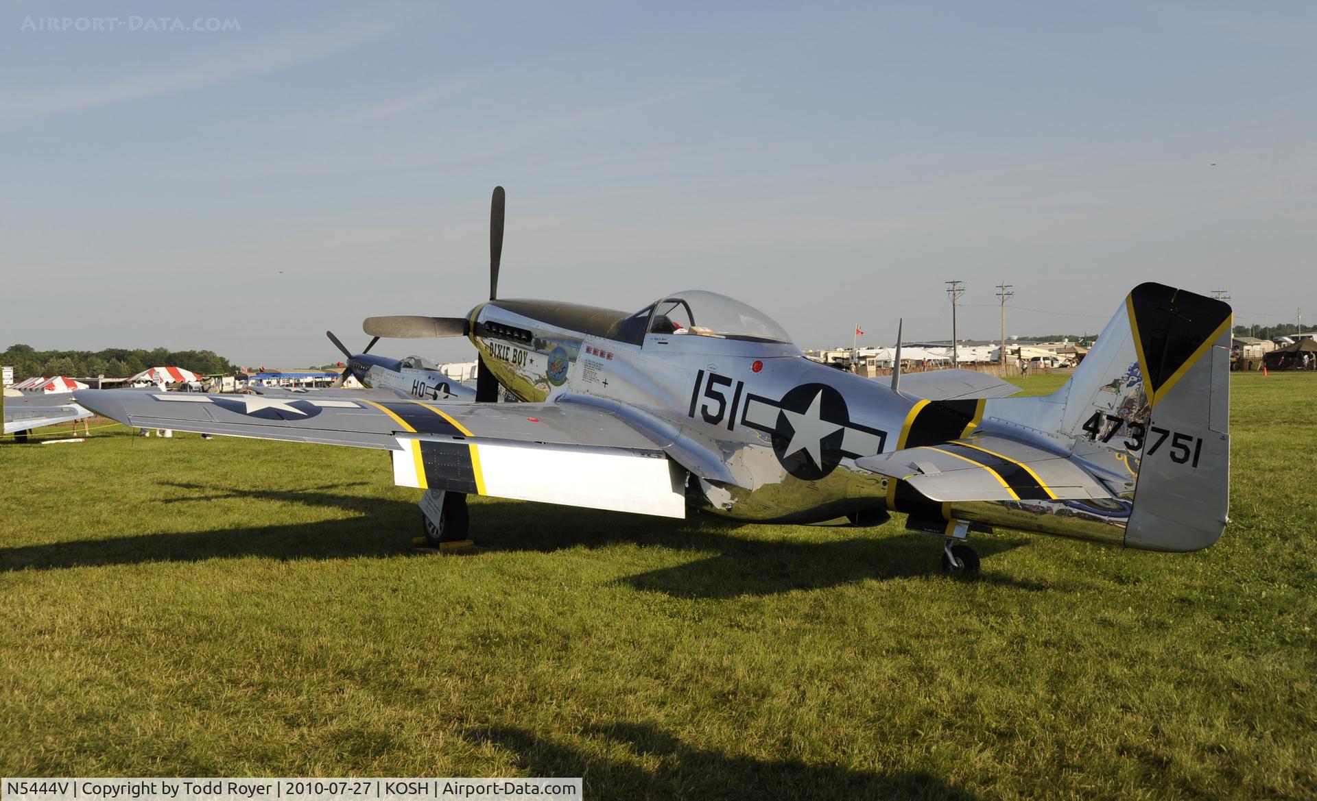 N5444V, 1944 North American F-51D-25-NA Mustang C/N 122-40291, EAA AIRVENTURE 2010
