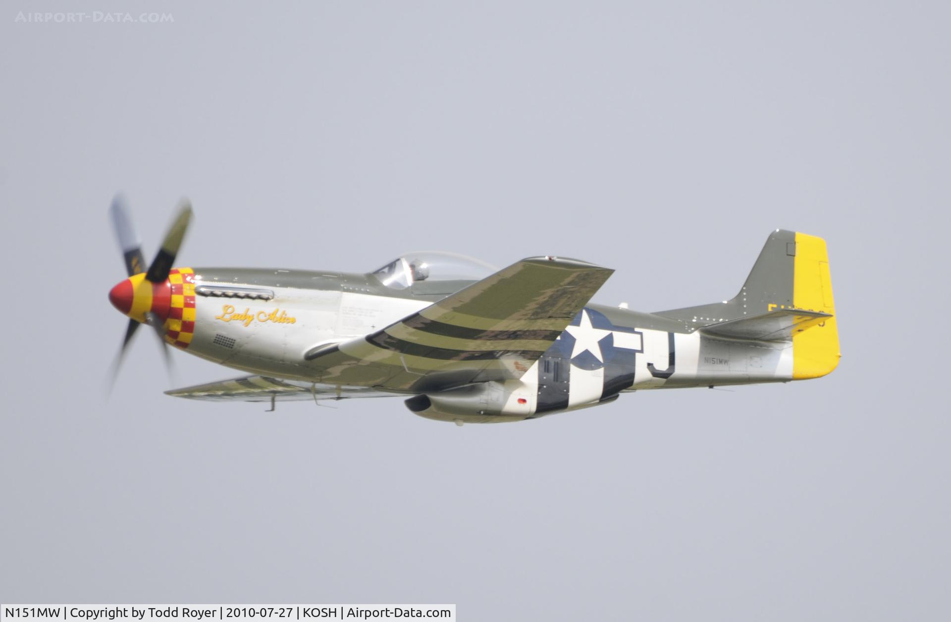 N151MW, 1945 North American P-51D Mustang C/N 124-48386, EAA AIRVENTURE 2010