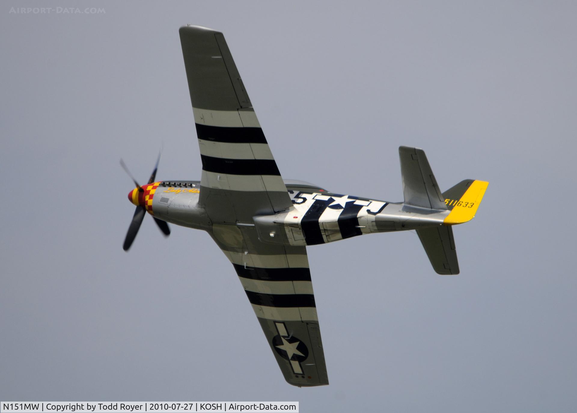 N151MW, 1945 North American P-51D Mustang C/N 124-48386, EAA AIRVENTURE 2010