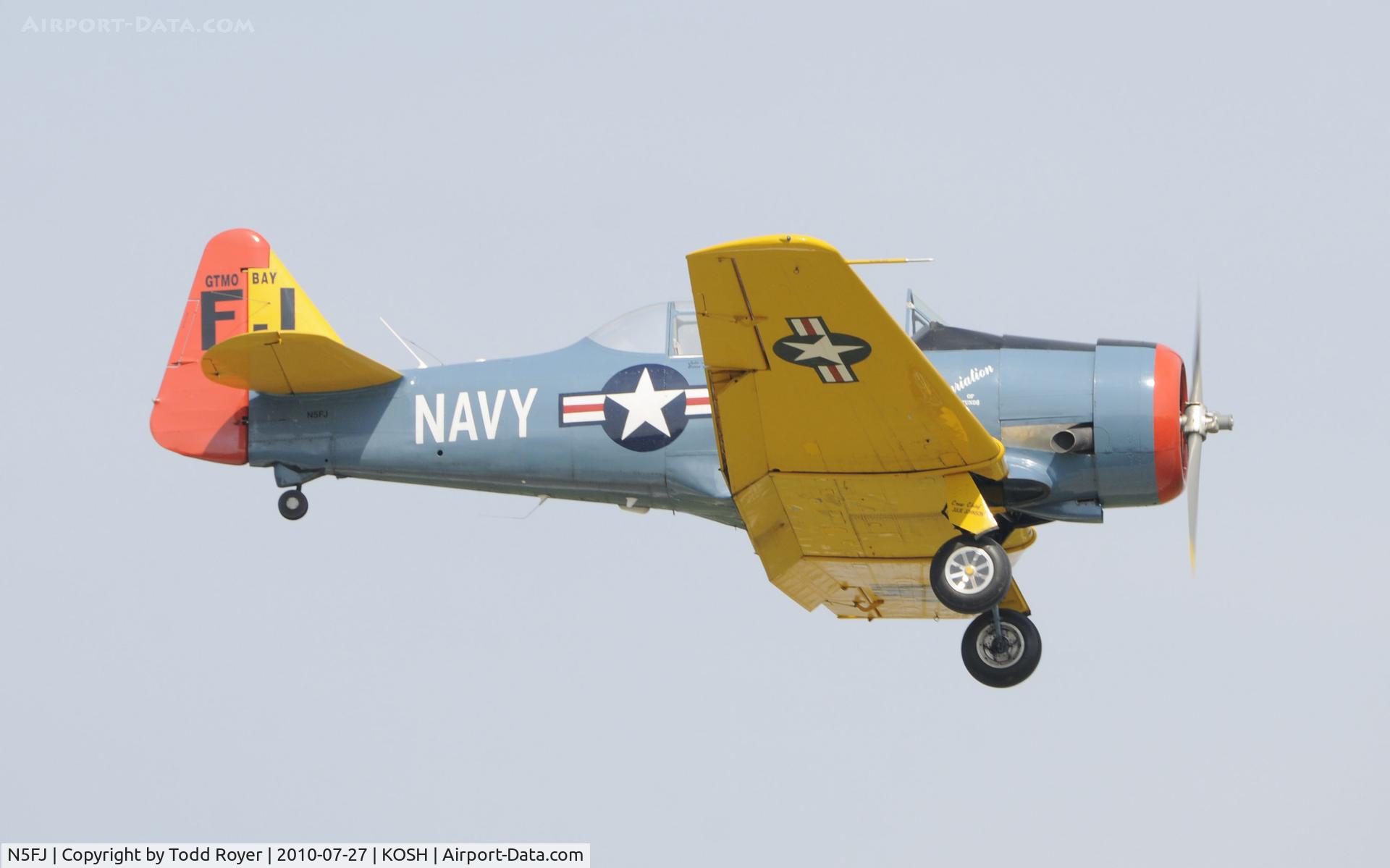 N5FJ, North American AT-6 C/N 88-14705, EAA AIRVENTURE 2010