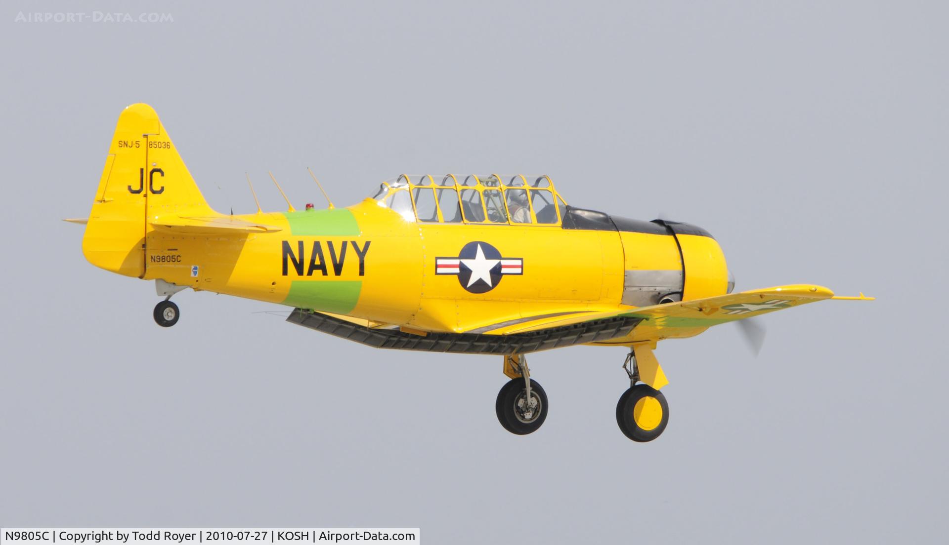 N9805C, 1945 North American SNJ-5B Texan C/N 85036, EAA AIRVENTURE 2010