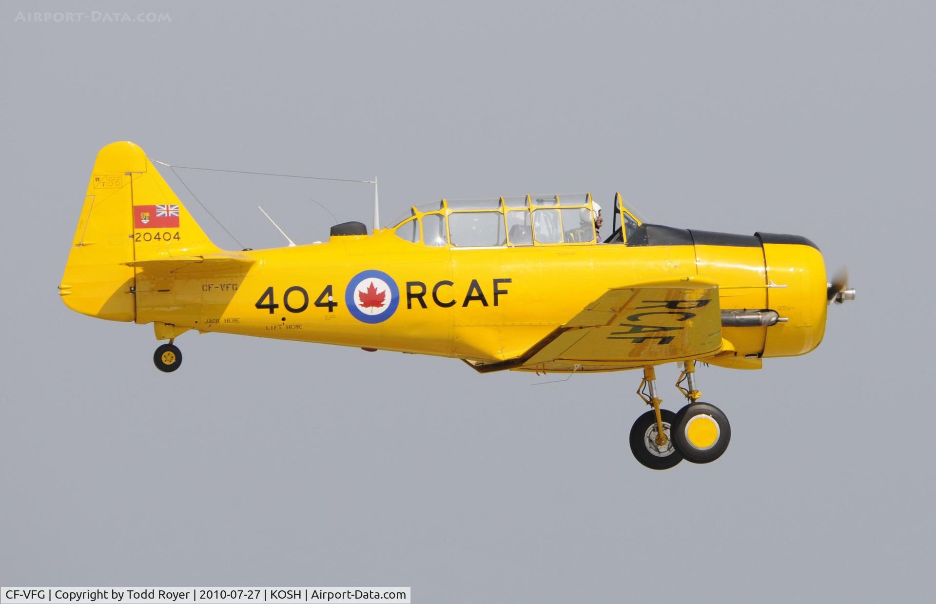 CF-VFG, 1952 Canadian Car & Foundry T-6 Harvard Mk.4 C/N CCF4-195, EAA AIRVENTURE 2010