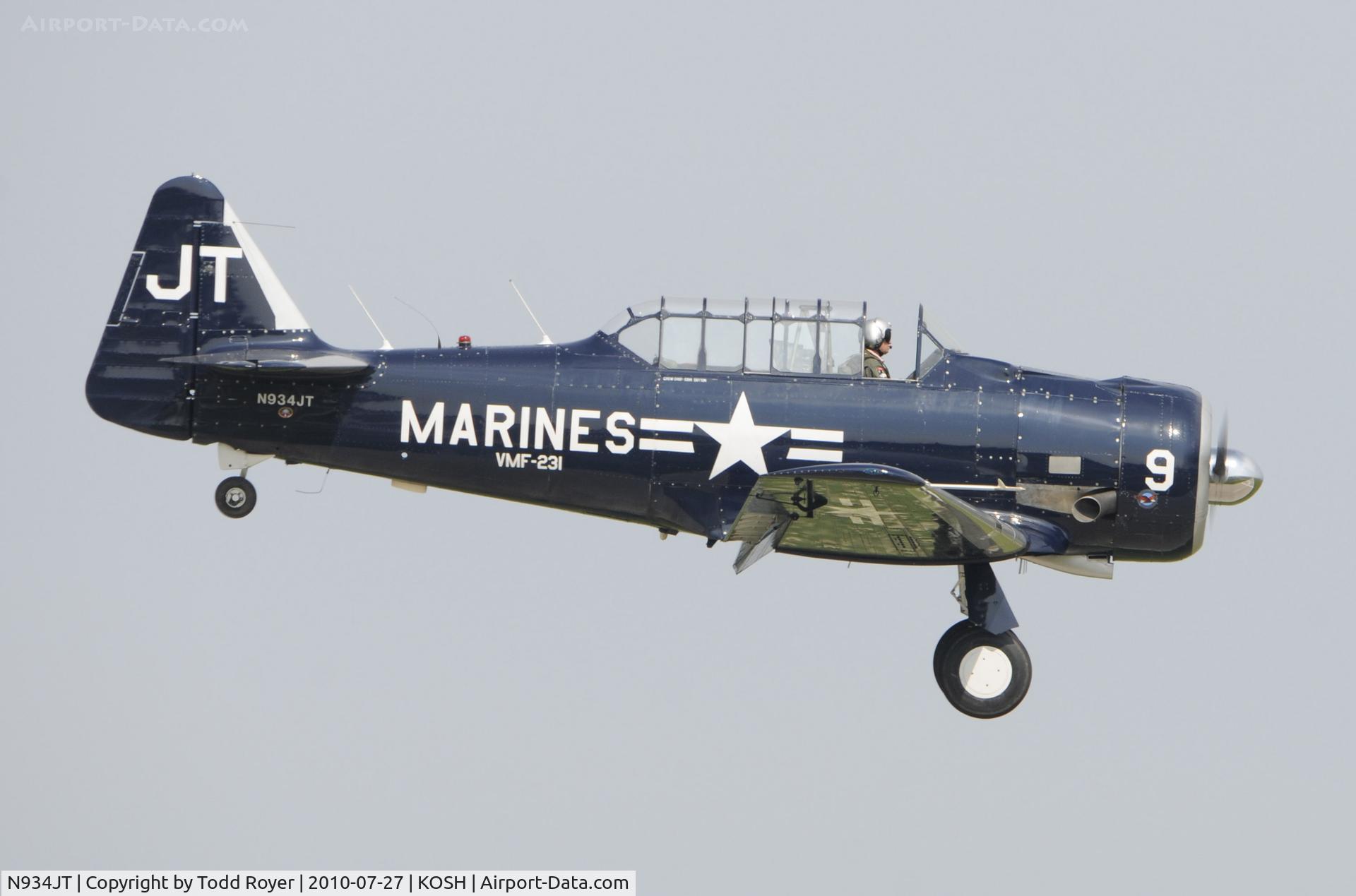 N934JT, 1942 North American SNJ-4 Texan C/N 88-12858, EAA AIRVENTURE 2010